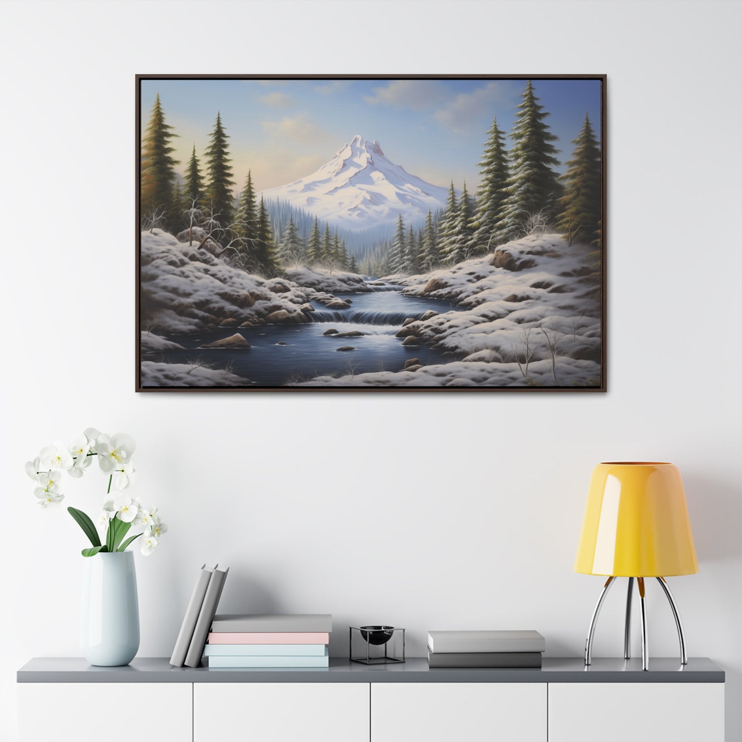 Mount Hood - Gallery Canvas Wrap, Horizontal Frame