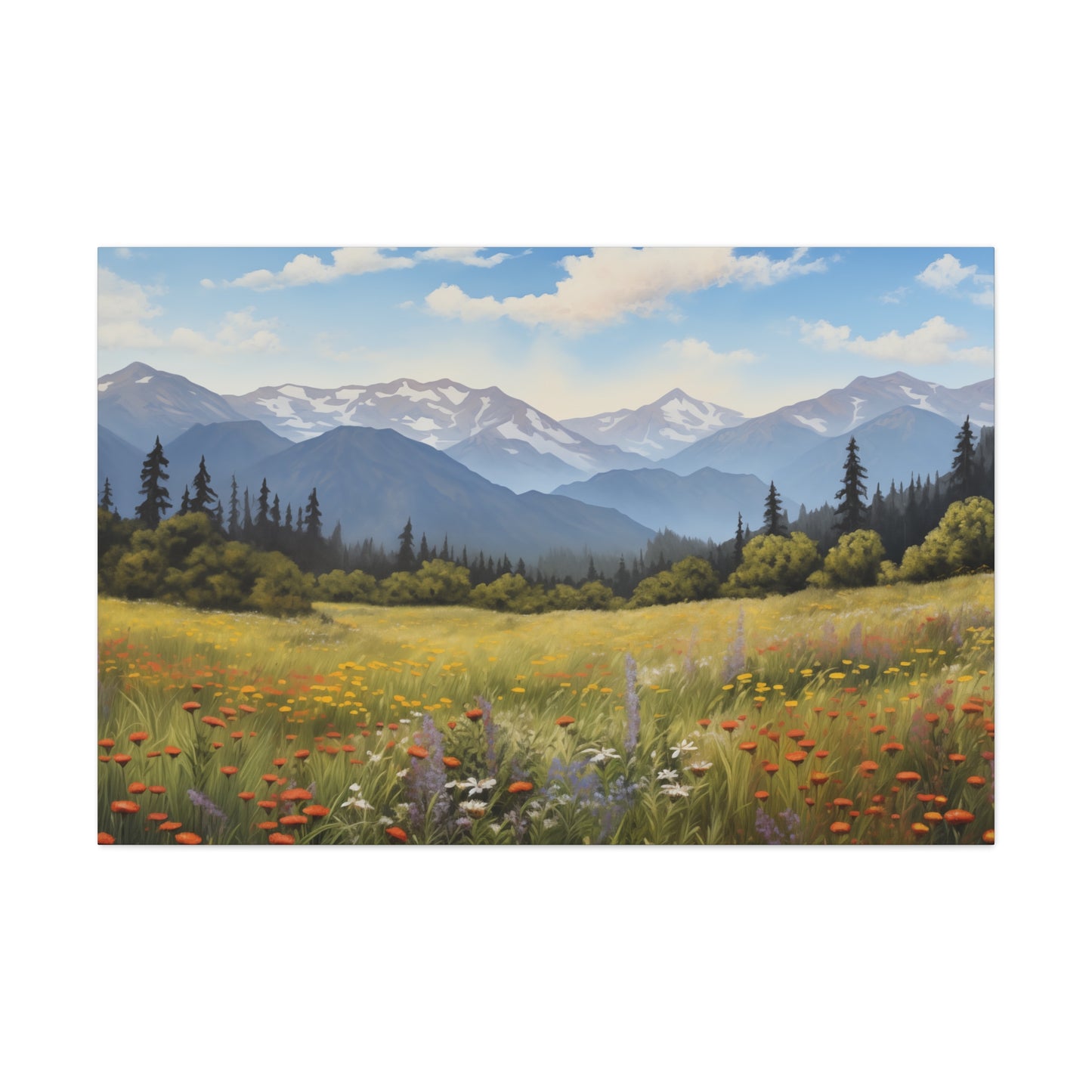 Field of Wild Flowers - Canvas Gallery Wrap