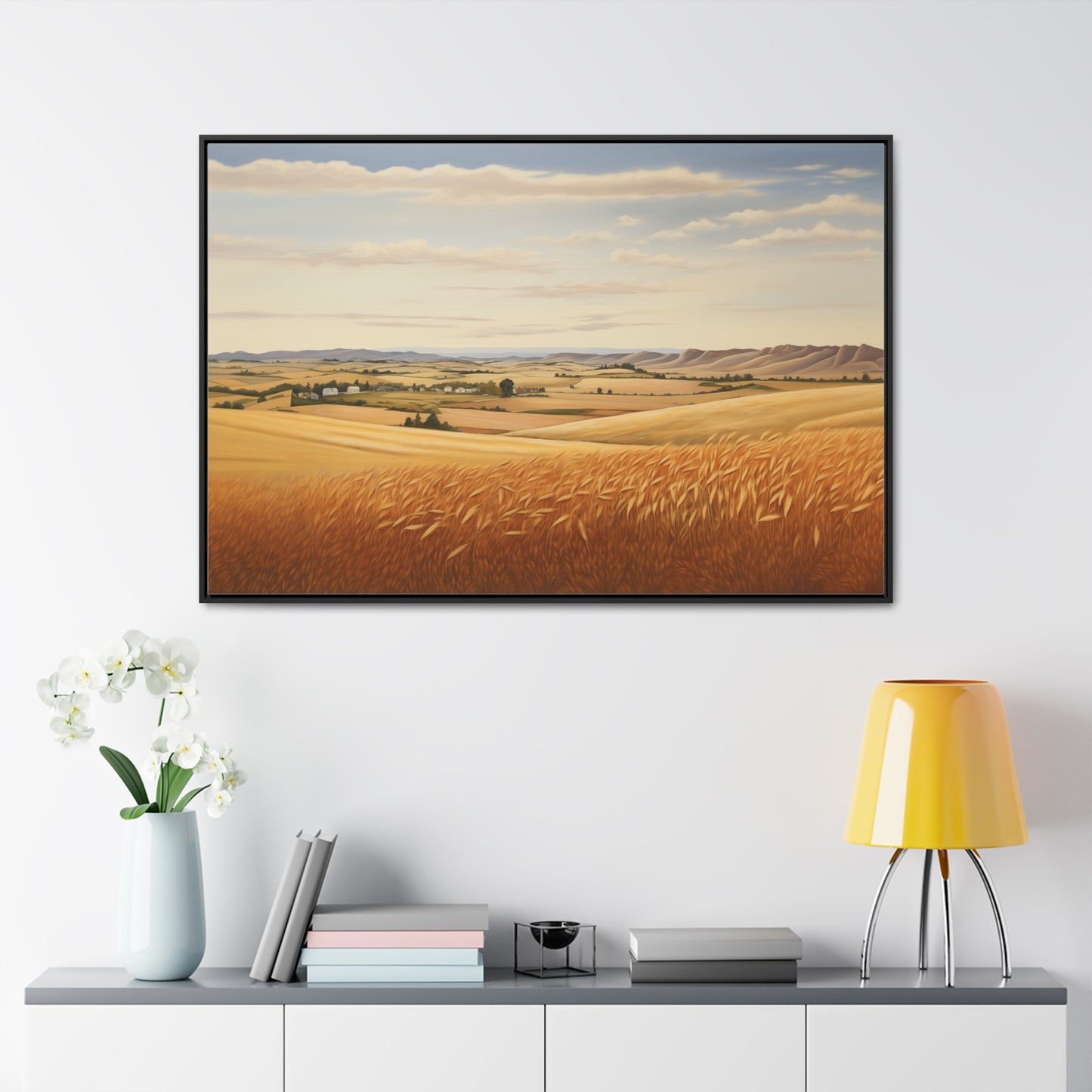 Fields of Wheat - Gallery Canvas Wrap, Horizontal Frame