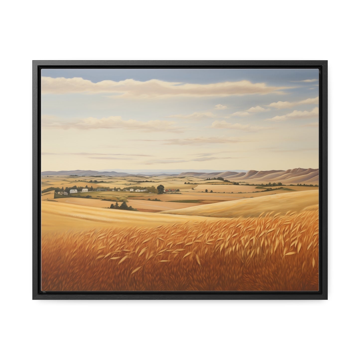 Fields of Wheat - Gallery Canvas Wrap, Horizontal Frame