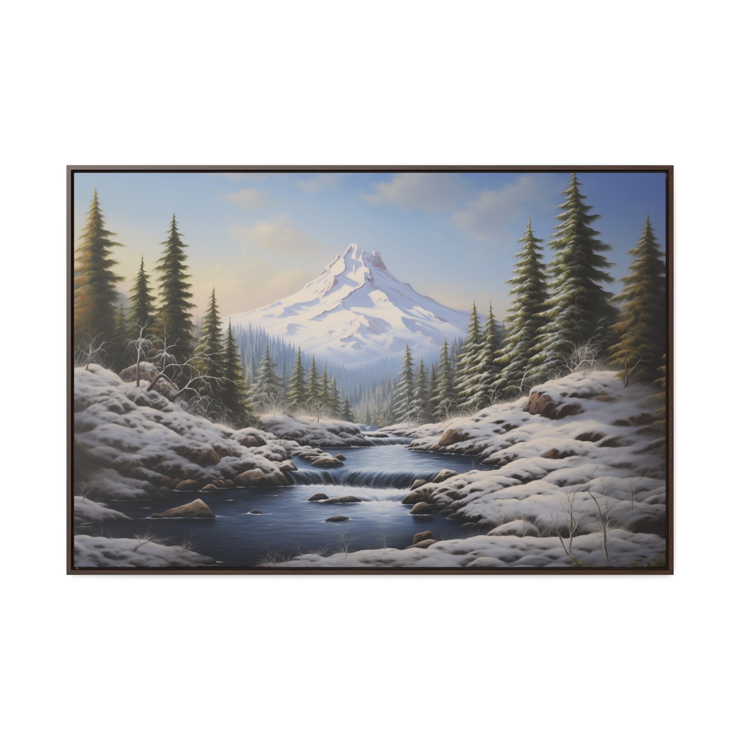 Mount Hood - Gallery Canvas Wrap, Horizontal Frame