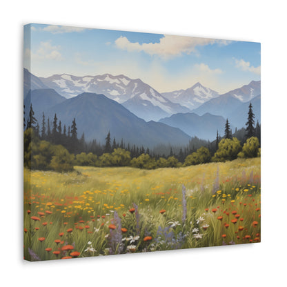 Field of Wild Flowers - Canvas Gallery Wrap