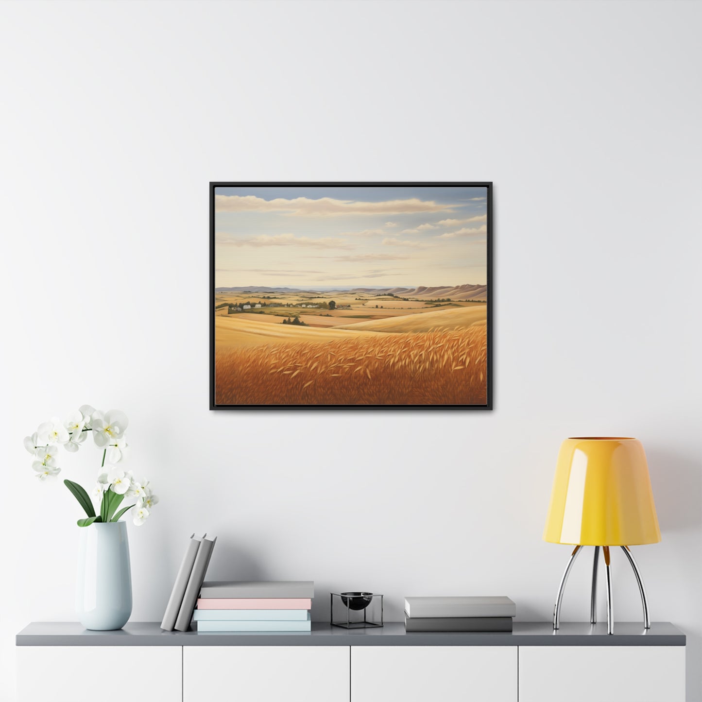 Fields of Wheat - Gallery Canvas Wrap, Horizontal Frame