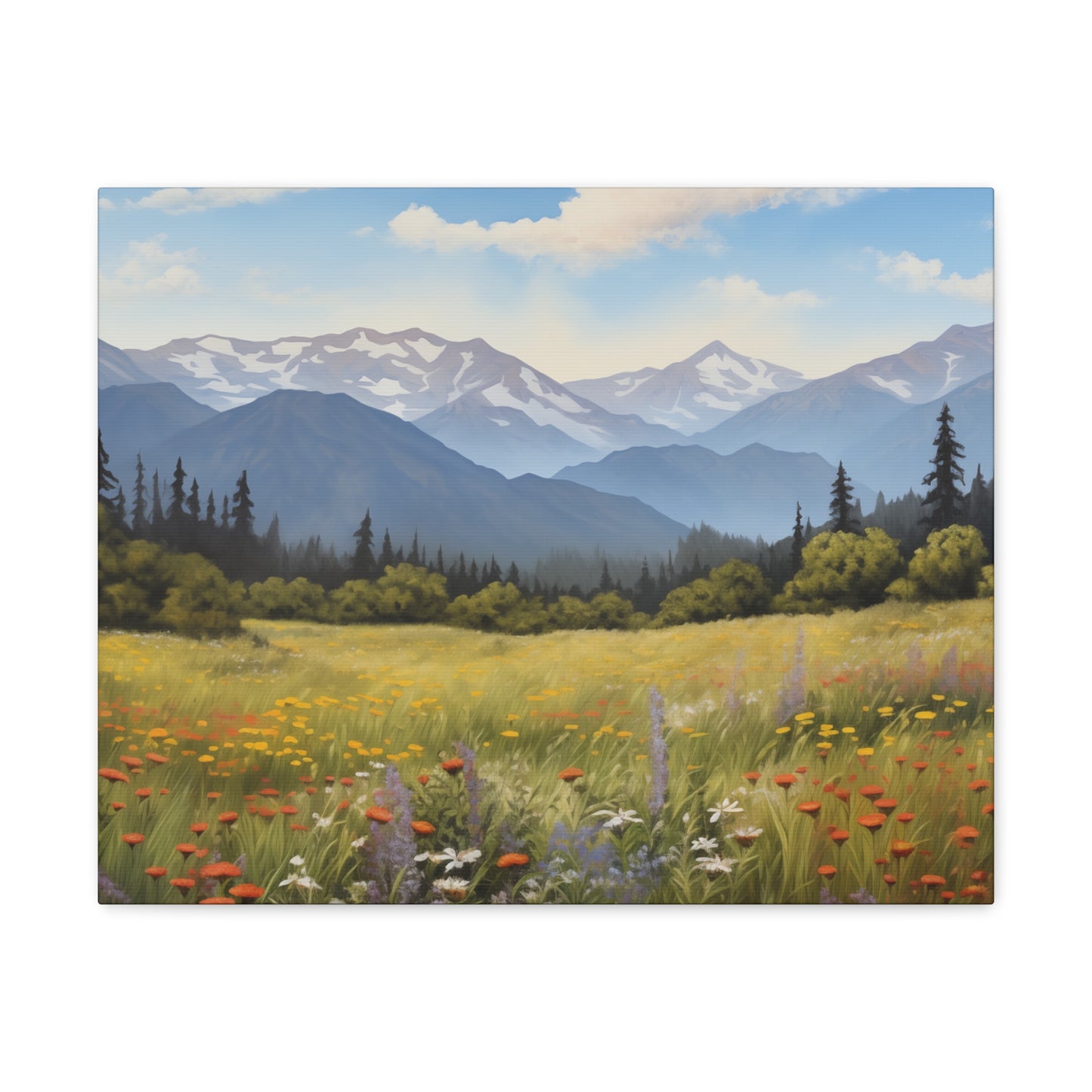 Field of Wild Flowers - Canvas Gallery Wrap