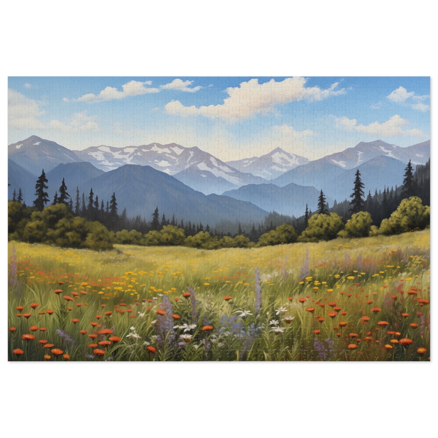 Field of Wild Flowers - Jigsaw Puzzle (110, 252, 500,1000-Piece)