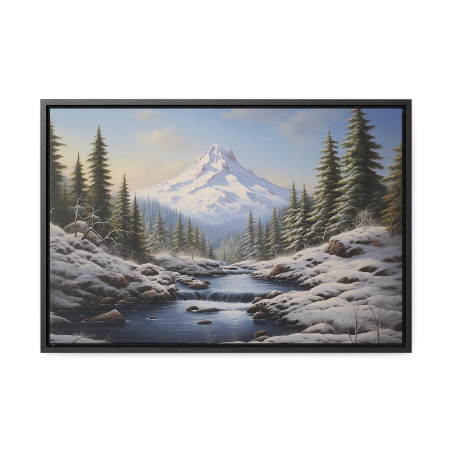 Mount Hood - Gallery Canvas Wrap, Horizontal Frame