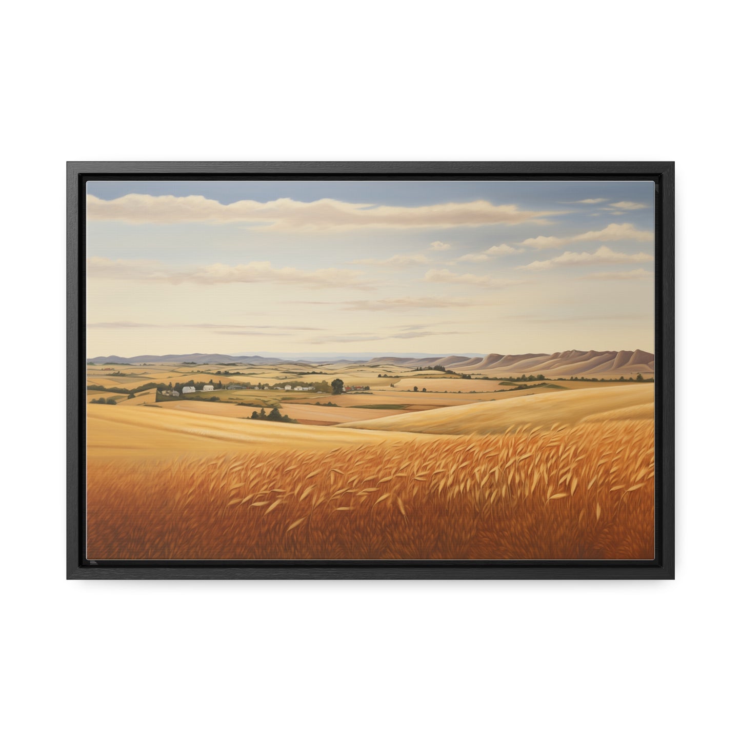 Fields of Wheat - Gallery Canvas Wrap, Horizontal Frame