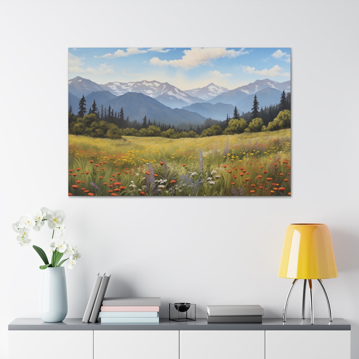 Field of Wild Flowers - Canvas Gallery Wrap