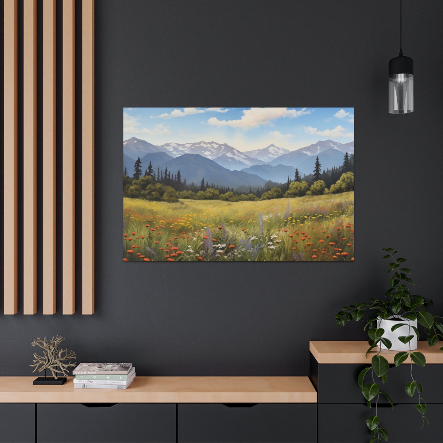 Field of Wild Flowers - Canvas Gallery Wrap