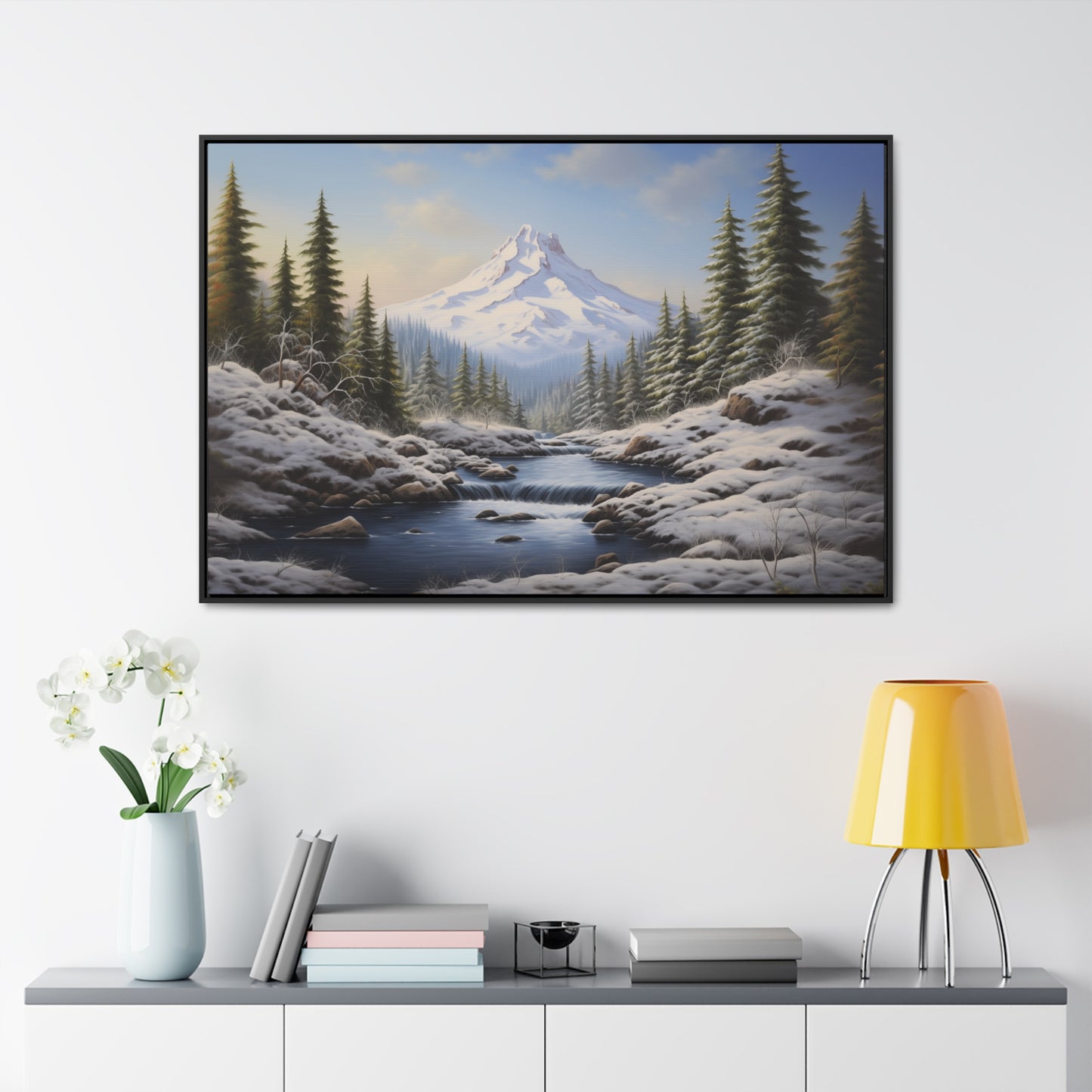 Mount Hood - Gallery Canvas Wrap, Horizontal Frame