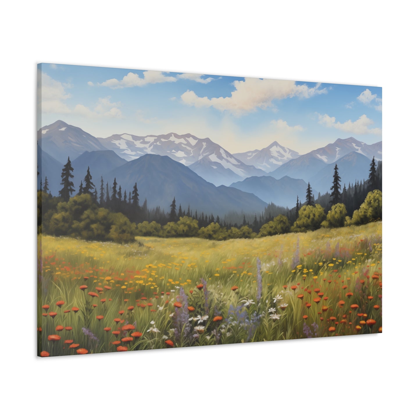 Field of Wild Flowers - Canvas Gallery Wrap