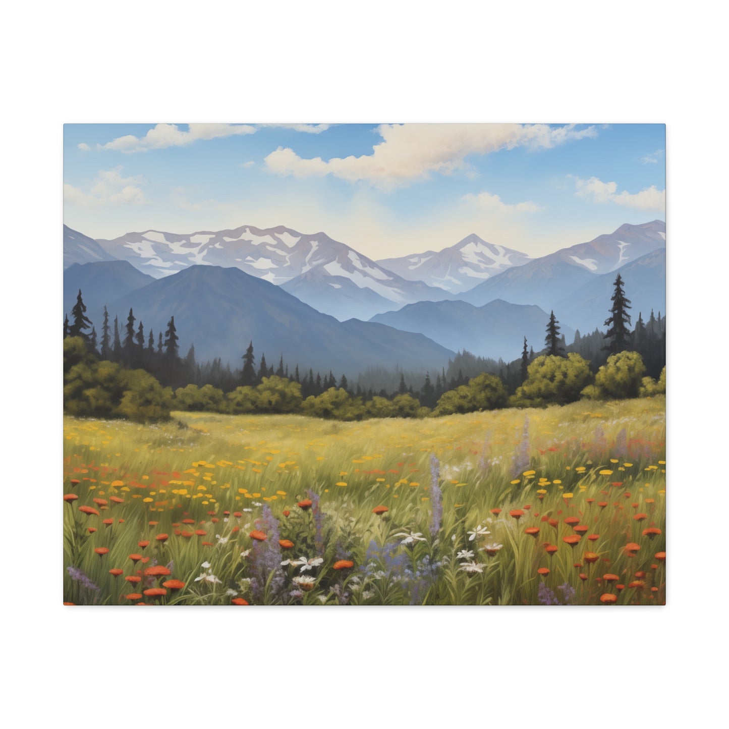 Field of Wild Flowers - Canvas Gallery Wrap