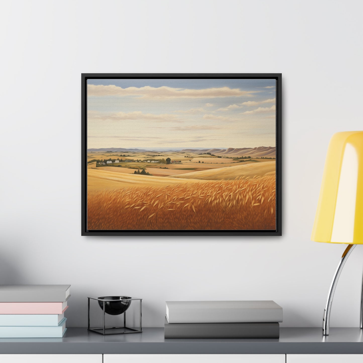 Fields of Wheat - Gallery Canvas Wrap, Horizontal Frame