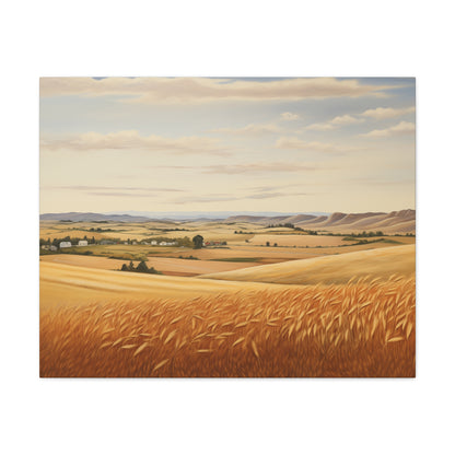 Wheat Fields - Canvas Gallery Wrap